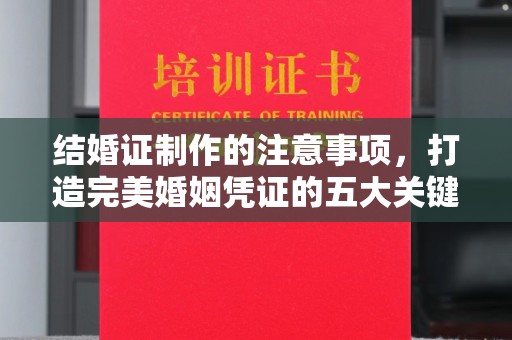台中结婚证制作的注意事项，打造完美婚姻凭证的五大关键点